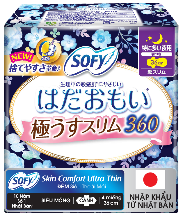 SOFY Night Skin Comfort Siêu Mỏng 36cm